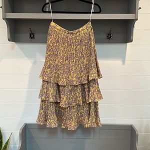 Anthropologie floral midi skirt. Size xs